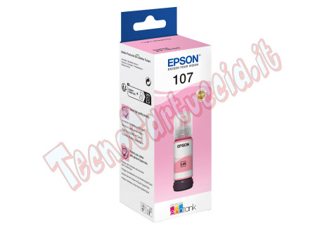 Epson - Cartuccia EcoTank 107 - Magenta Chiaro - C13T09B640