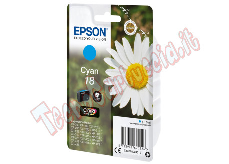 Epson - Cartuccia ink - 18 - Ciano - C13T18024012 - 3,3ml