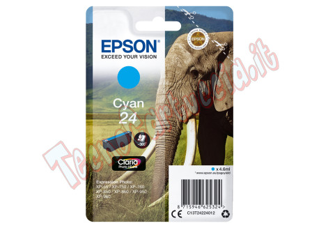Epson - Cartuccia ink - 24 - Ciano - C13T24224012 - 4,6ml