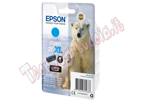 Epson - Cartuccia ink - 26XL - Ciano - C13T26324012 - 9,7ml