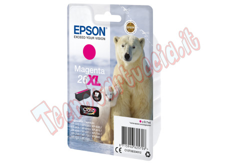 Epson - Cartuccia ink - 26XL - Magenta - C13T26334012 - 9,7ml