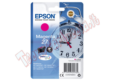 Epson - Cartuccia ink - 27 - Magenta - C13T27034012 - 3,6ml