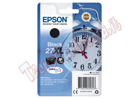 Epson - Cartuccia ink - 27XL - Nero - C13T27114012 - 17,7ml