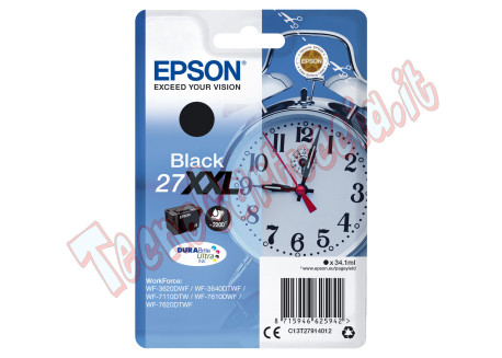 Epson - Cartuccia ink - 27XXL - Nero - C13T27914012 - 34,1ml