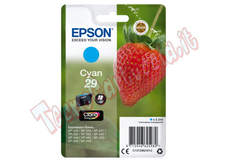 Epson - Cartuccia ink - 29 - Ciano - C13T29824012 - 3,2ml
