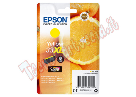 Epson - Cartuccia ink - 33XL - Giallo - C13T33644012 - 8,9ml
