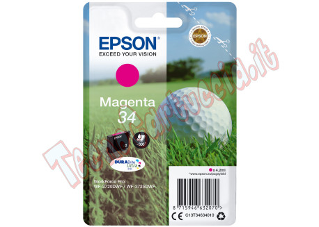 Epson - Cartuccia ink - 34 - Magenta - C13T34634010 - 4,2ml