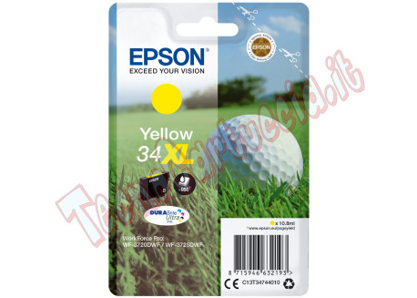 Epson - Cartuccia ink - 34XL - Giallo - C13T34744010 - 10,8ml