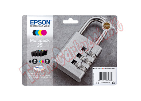 Epson - Cartuccia ink - 35 - C/M/Y/K - C13T35864010 - C/M/Y 9,1ml - K 16,1ml