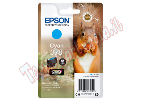 Epson - Cartuccia ink - 378 - Ciano - C13T37824010 - 360 pag