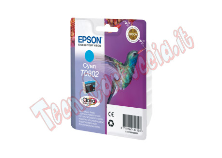 Epson - Cartuccia ink - Ciano Photo - T0802 - C13T08024011 - 7,4ml