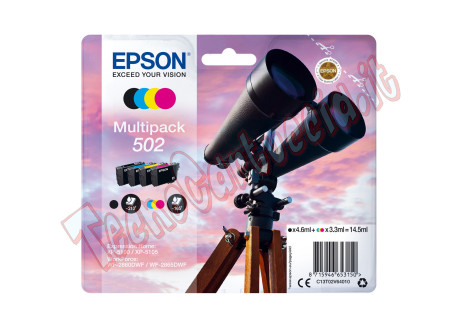 Epson - Cartuccia Multipack - 502 - BK/C/M/Y - C13T02V64010