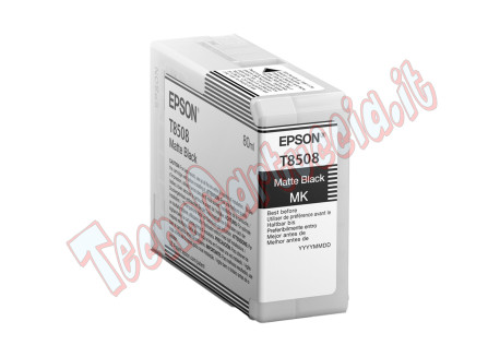 Epson - Cartuccia per UltraChrome HD T8508N - Nero Matte - C13T85080N - 80ml