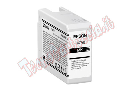 Epson - Cartuccia per UltraChrome Pro 10 T47A8 - Nero Matte - C13T47A80N - 50ml