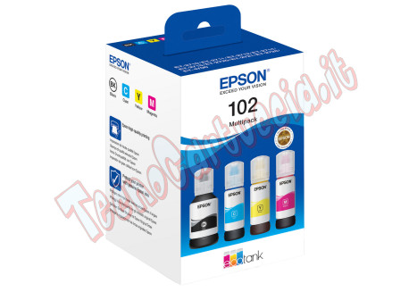 Epson - ECOTANK 102 MULTIPACK - BK/C/M/G - C13T03R640