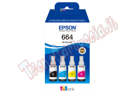 Epson - Ecotank Multipack 664 - BK/C/M/Y - C13T664640