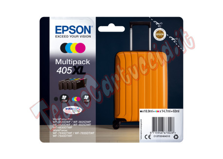 Epson - Multipack cartucce ink - 405XL - C/M/Y/K - 1.100 pag cad.