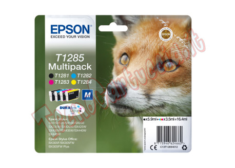 Epson - Multipack Cartuccia ink - C/M/Y/K - T1285 - C13T12854012 - C/M/Y 3,5ml cad - K 5,9ml
