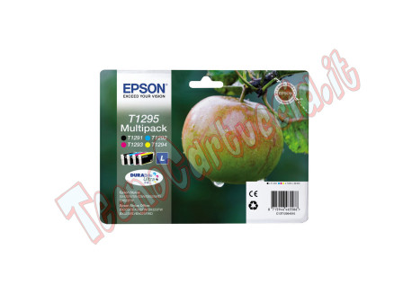 Epson - Multipack Cartuccia ink - C/M/Y/K - T1295 - C13T12954012 - C/M/Y 11,2ml - K 7ml