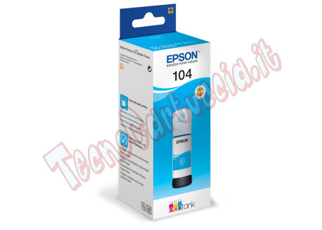 Epson - Tanica - 104 - Ciano - C13T00P240 - 65ml