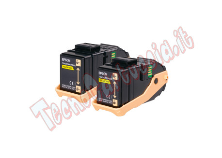 Epson - Toner Confezione doppia - Giallo - S050606 - C13S050606 - 15.000 pag