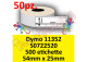 Etichette per Dymo 11352 S0722520 54x25mm Perm. 500et (min 50pz)
