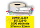 Etichette per Dymo 11354 S0722540 57x32 mm 1000et Permanente
