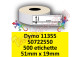 Etichette per Dymo 11355 S0722550 51mm x 19mm Permanente 500 et