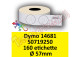 Etichette per Dymo 14681 S0719250 Disco Diametro 57mm Perm 160et