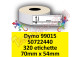 Etichette per Dymo 99015 S0722440 70 x 54 mm Permanente 320 et.