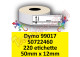 Etichette per Dymo 99017 S0722460 50 x 12 mm Permanente 220 et.