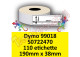 Etichette per Dymo 99018 S0722470 190 x 38 mm Permanente 110 et