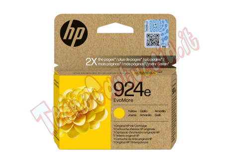 Hp - Cartuccia ink originale - 924e - Giallo - 4K0U9NE - 800 pag