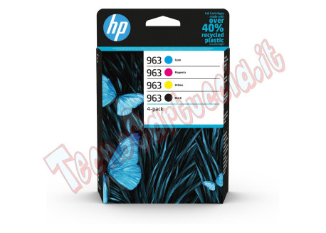 Hp - Cartuccia ink originale - 963 - C/M/Y/K - 6ZC70AE - 3.100 pag