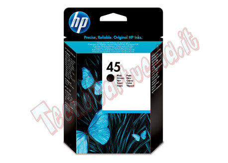 Hp - Cartuccia ink originale- 45 - Nero - 51645A - 930 pag