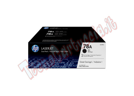 Hp - Confezione 2 Toner originale - 78A - Nero - CE278AD - 2.100 pag/cad