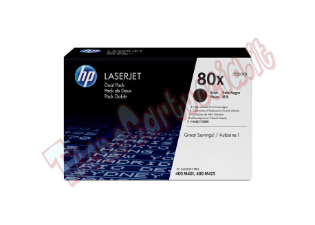 Hp - Confezione 2 Toner originale - 80X - Nero - CF280XD - 6.900 pag cad