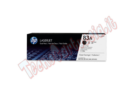 Hp - Confezione 2 Toner originale - 83A - Nero - CF283AD - 1.500 pag cad