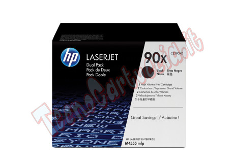Hp - Confezione 2 Toner originale - 90X - Nero - CE390XD - 24.000 pag cad