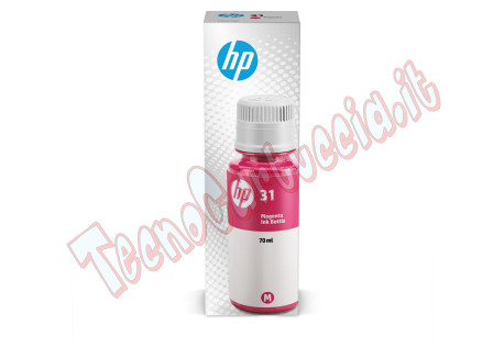 Hp - Flacone inchiostro originale - 31 - Magenta - 1VU27AE - 70 ml