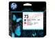 Hp - Testina di stampa originale - 73 - Nero opaco / Rosso - CD949A