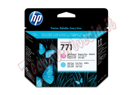 Hp - Testina di stampa originale - 771 - Magenta chiaro / Ciano chiaro - CE019A - 775 pag