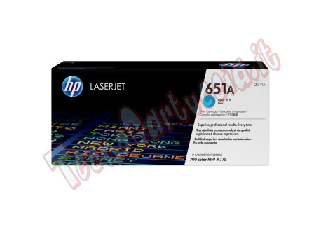 Hp - Toner originale - 651A - Ciano - CE341A - 16.000 pag