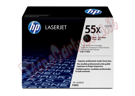 Hp - Toner originale- 55X - Nero - CE255X - 12.500 pag