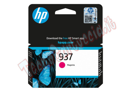 Hp originale - Cartuccia 937 - Magenta - 4S6W3NE