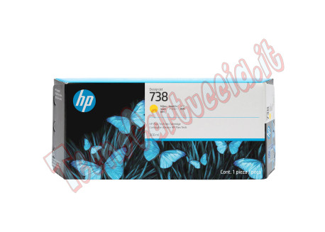 Hp originale - Cartuccia DesignJet Ink 738M - Giallo - 676N1A - 300ml