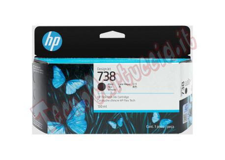 Hp originale - Cartuccia Ink DesignJet 738 - Nero - 498N4A - 130ml