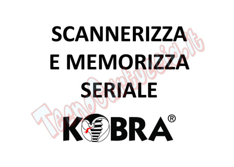 Optional Scannerizza e Memorizza Seriale / Data / Ora in un Software Dedicato per KOBRA SSD