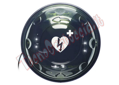 Teca da Esterno per Defibrillatore Rotaid Solid Plus Heat LED con Illuminazione e Allarme DAE