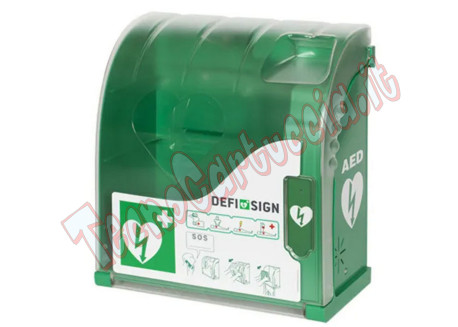 Teca per Defibrillatore da Interno DefiSign AVIA 100 DS-100 Universale con Allarme colore Verde DAE